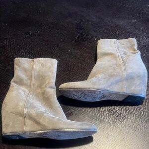 VINCE suede booties. Woman’s size 7.5. Made in Italy.